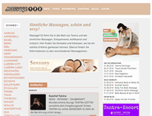 Tablet Screenshot of massage123.ch